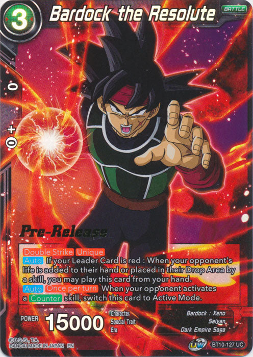 Bardock the Resolute (BT10-127) [Rise of the Unison Warrior Prerelease Promos] | Arkham Games and Comics