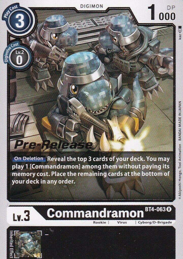 Commandramon [BT4-063] [Great Legend Pre-Release Promos] | Arkham Games and Comics