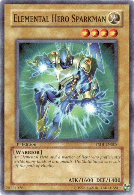 Elemental HERO Sparkman [YSDJ-EN008] Common | Arkham Games and Comics