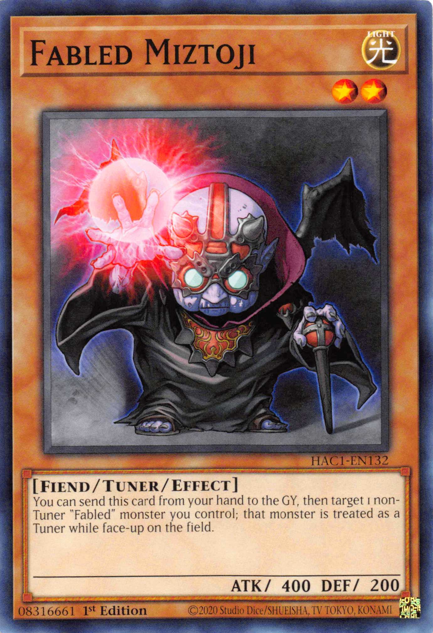 Fabled Miztoji (Duel Terminal) [HAC1-EN132] Parallel Rare | Arkham Games and Comics