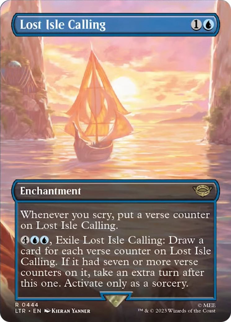 Lost Isle Calling (Borderless Alternate Art) [The Lord of the Rings: Tales of Middle-Earth] | Arkham Games and Comics