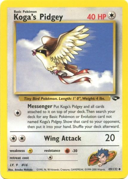 Koga's Pidgey (49/132) [Gym Challenge Unlimited] | Arkham Games and Comics