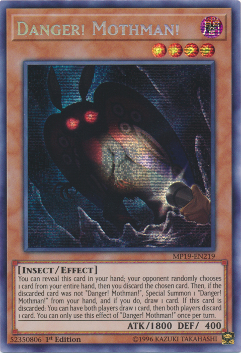 Danger! Mothman! [MP19-EN219] Prismatic Secret Rare | Arkham Games and Comics