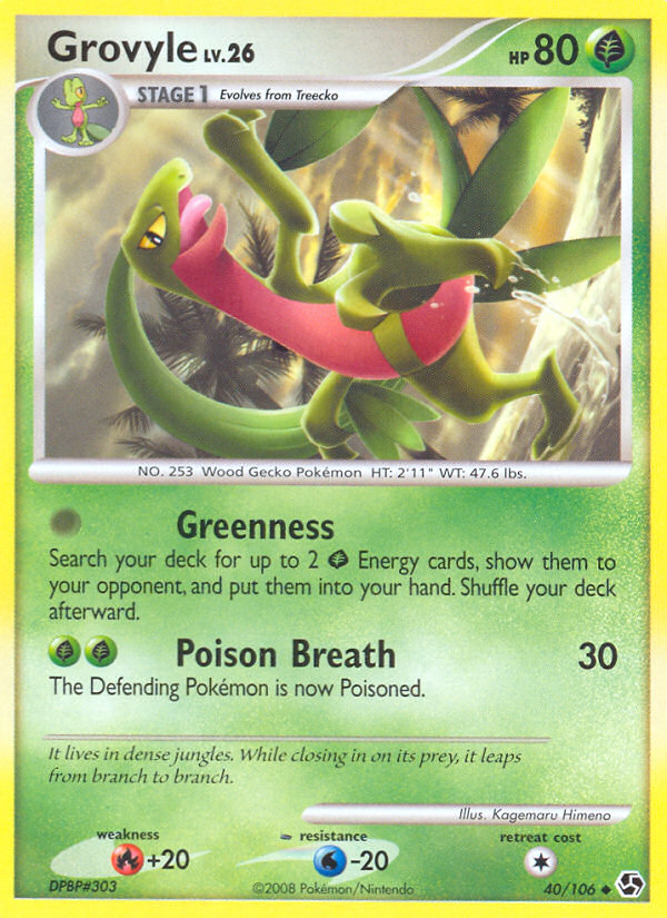 Grovyle (40/106) [Diamond & Pearl: Great Encounters] | Arkham Games and Comics