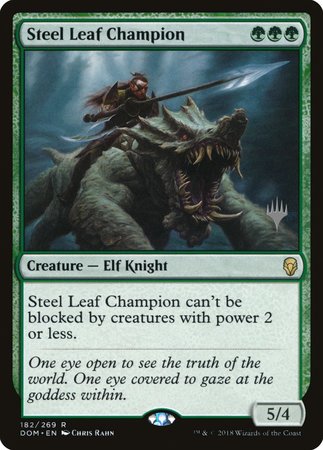Steel Leaf Champion [Dominaria Promos] | Arkham Games and Comics