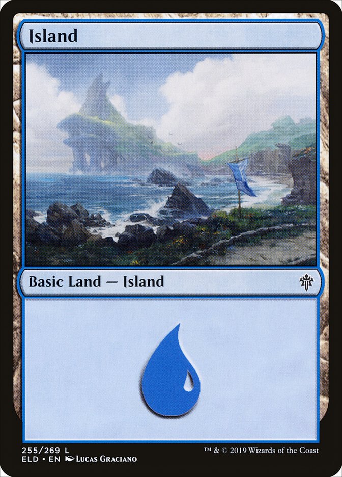 Island (255) [Throne of Eldraine] | Arkham Games and Comics