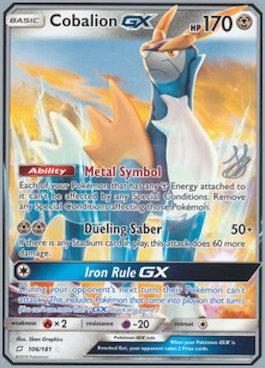 Cobalion GX (106/181) (Perfection - Henry Brand) [World Championships 2019] | Arkham Games and Comics