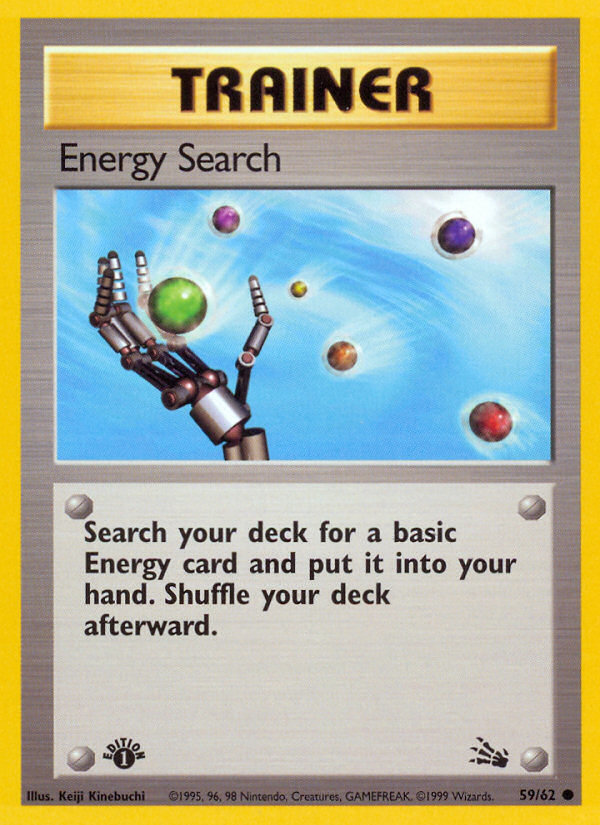 Energy Search (59/62) [Fossil 1st Edition] | Arkham Games and Comics