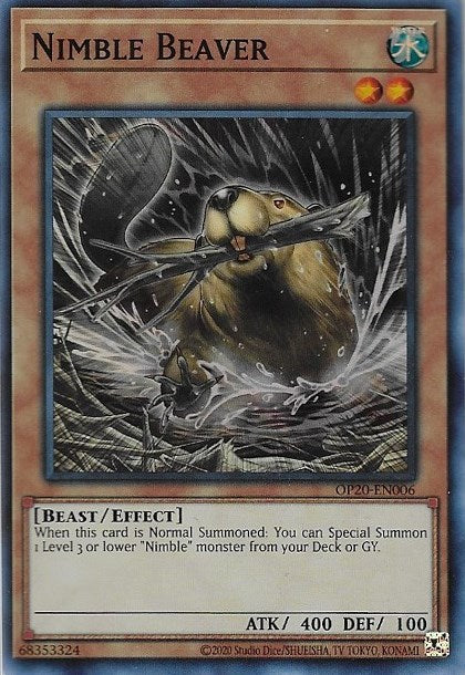 Nimble Beaver [OP20-EN006] Super Rare | Arkham Games and Comics