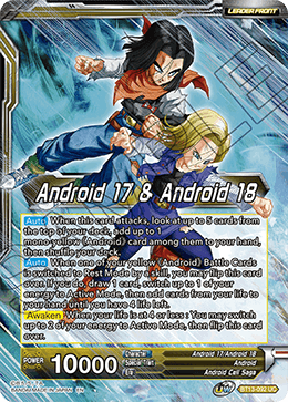 Android 17 & Android 18 // Android 17 & Android 18, Harbingers of Calamity (Uncommon) [BT13-092] | Arkham Games and Comics