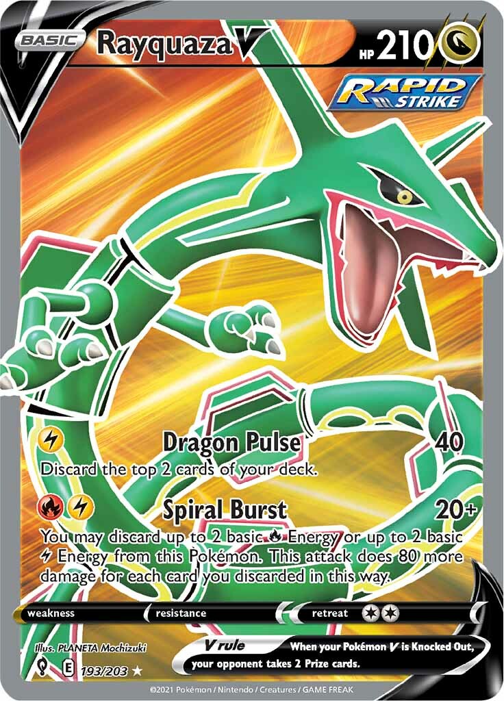 Rayquaza V (193/203) [Sword & Shield: Evolving Skies] | Arkham Games and Comics