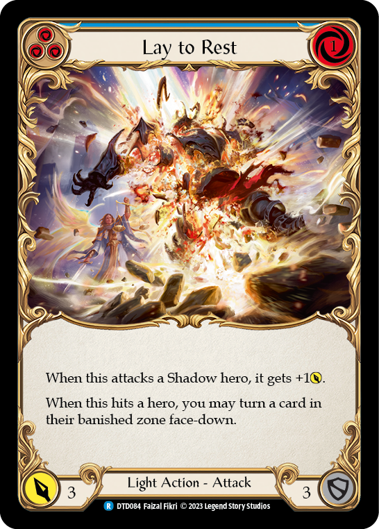 Lay to Rest (Blue) [DTD084] (Dusk Till Dawn)  Rainbow Foil | Arkham Games and Comics