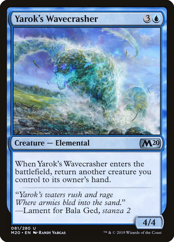 Yarok's Wavecrasher [Core Set 2020] | Arkham Games and Comics