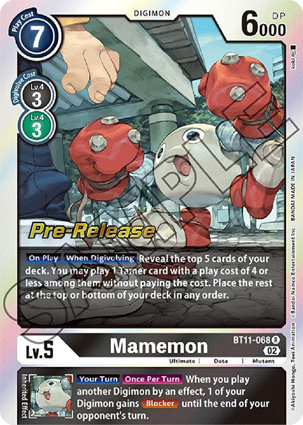 Mamemon [BT11-068] [Dimensional Phase Pre-Release Promos] | Arkham Games and Comics