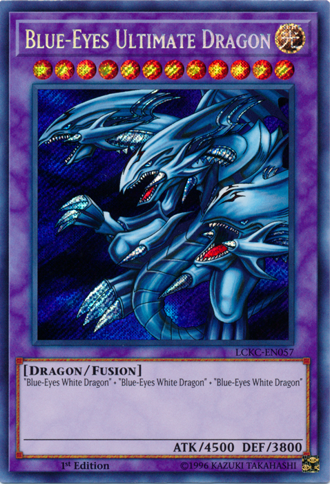 Blue-Eyes Ultimate Dragon [LCKC-EN057] Secret Rare | Arkham Games and Comics