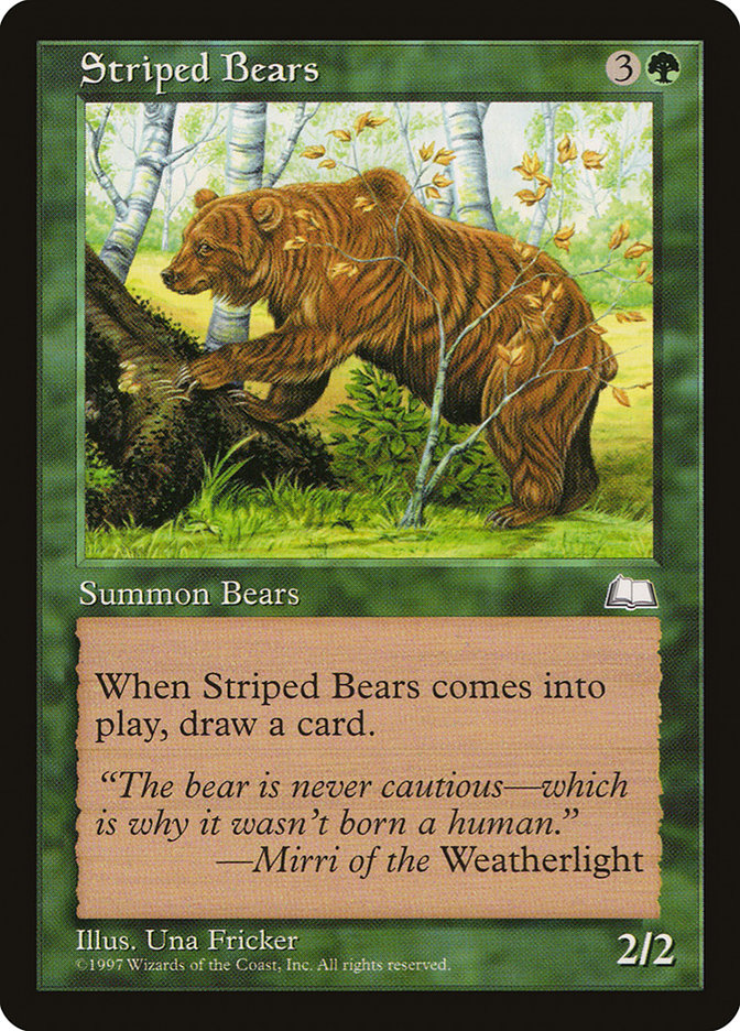 Striped Bears [Weatherlight] | Arkham Games and Comics