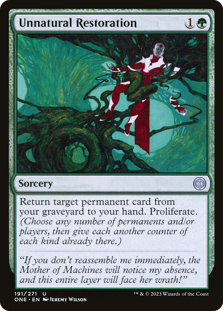 Unnatural Restoration [Phyrexia: All Will Be One] | Arkham Games and Comics