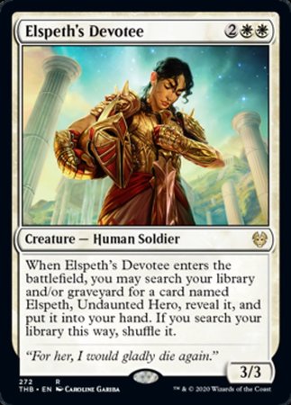 Elspeth's Devotee [Theros Beyond Death] | Arkham Games and Comics