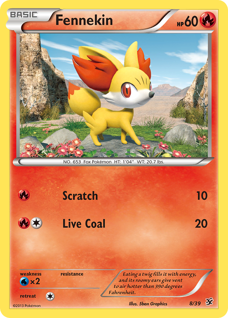 Fennekin (8/39) [XY: Kalos Starter Set] | Arkham Games and Comics