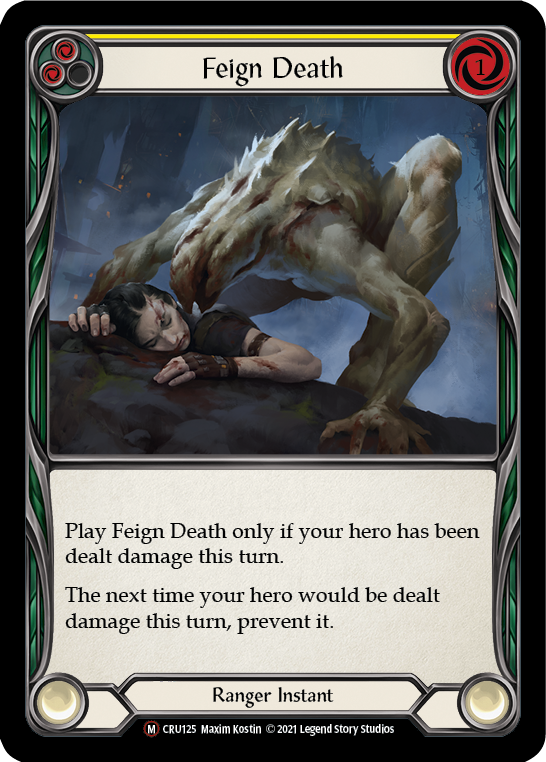 Feign Death [U-CRU125] (Crucible of War Unlimited)  Unlimited Rainbow Foil | Arkham Games and Comics