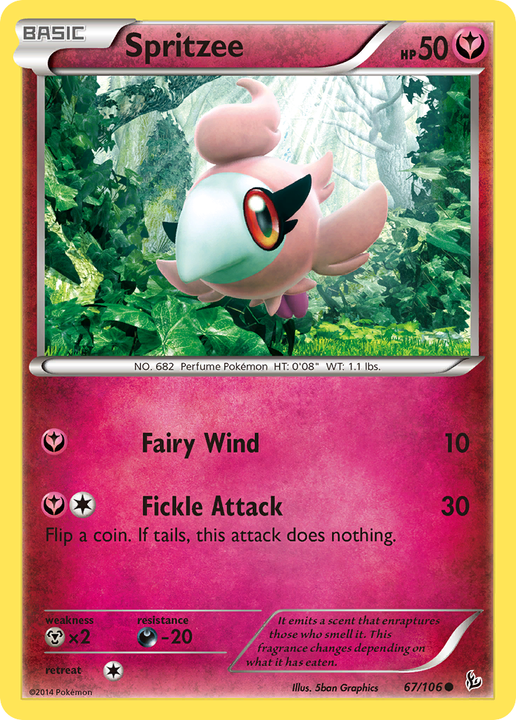 Spritzee (67/106) [XY: Flashfire] | Arkham Games and Comics