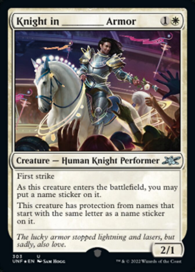 Knight in _____ Armor (Galaxy Foil) [Unfinity] | Arkham Games and Comics