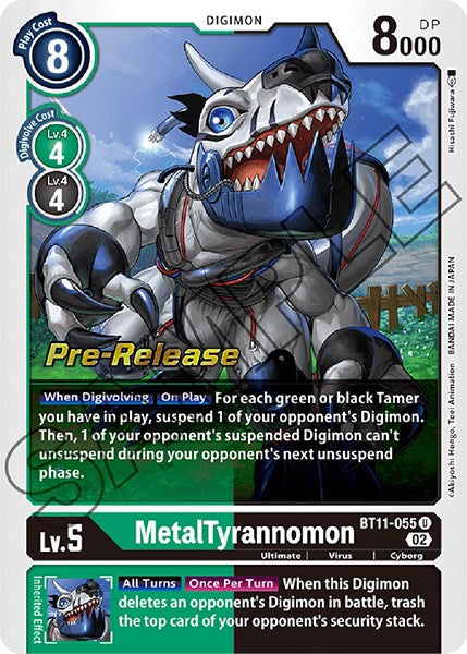 MetalTyrannomon [BT11-055] [Dimensional Phase Pre-Release Promos] | Arkham Games and Comics
