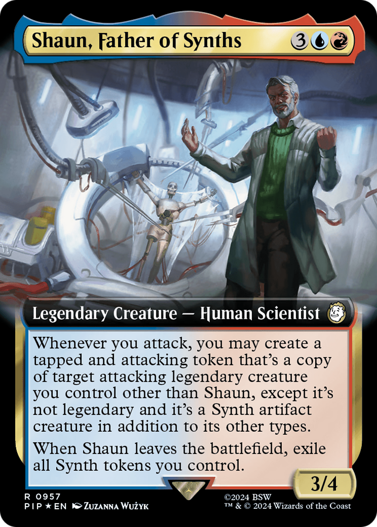 Shaun, Father of Synths (Extended Art) (Surge Foil) [Fallout] | Arkham Games and Comics