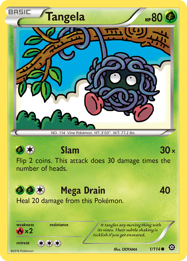 Tangela (1/114) [XY: Steam Siege] | Arkham Games and Comics