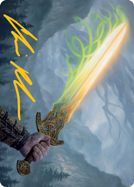 Sword of Hearth and Home Art Card (Gold-Stamped Signature) [Modern Horizons 2 Art Series] | Arkham Games and Comics