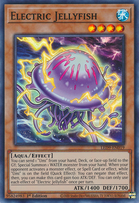 Electric Jellyfish [LED9-EN019] Super Rare | Arkham Games and Comics