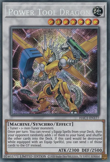 Power Tool Dragon [HAC1-EN177] Secret Rare | Arkham Games and Comics