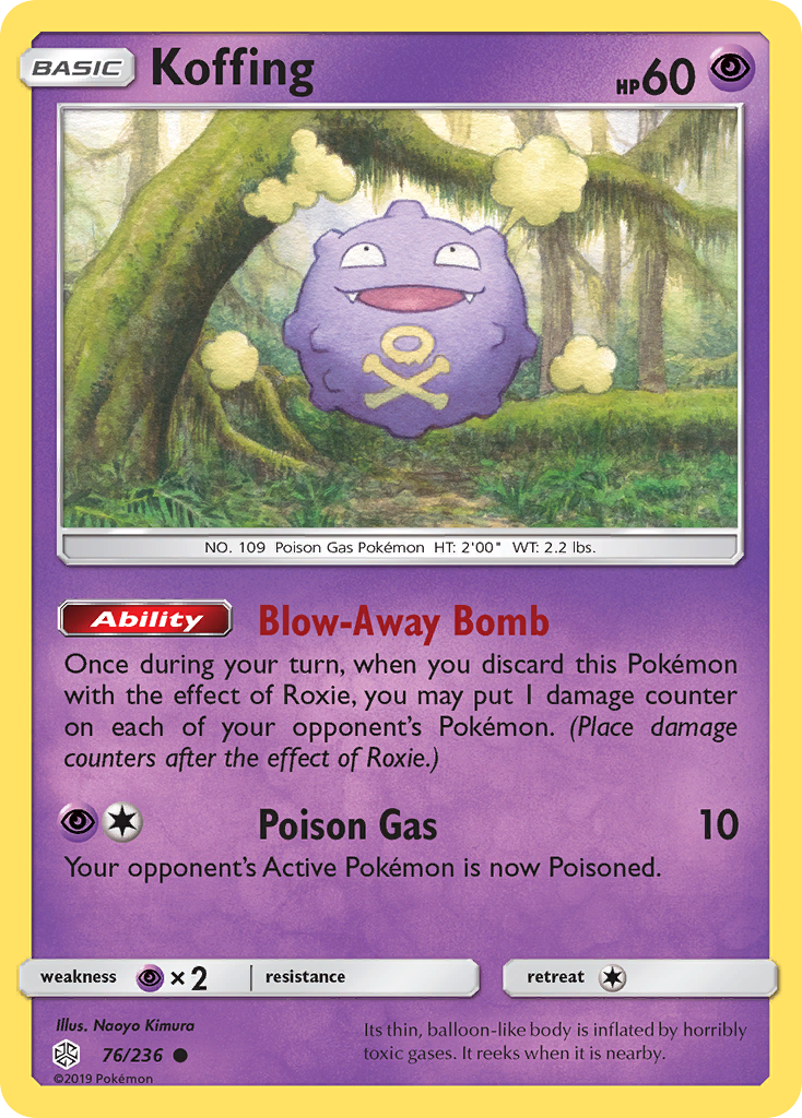 Koffing (76/236) [Sun & Moon: Cosmic Eclipse] | Arkham Games and Comics