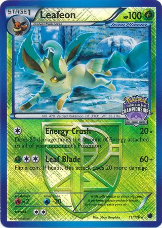 Leafeon (11/116) (States Championship Promo) [Black & White: Plasma Freeze] | Arkham Games and Comics