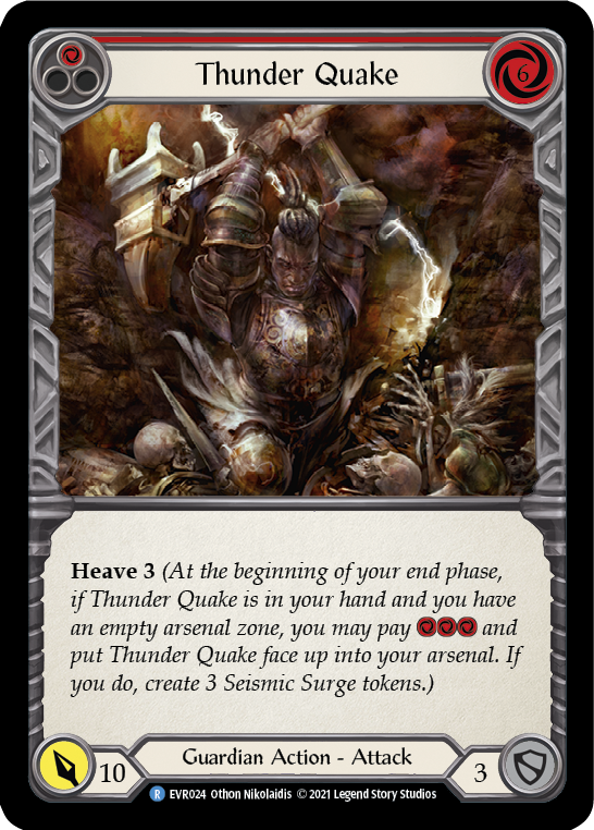 Thunder Quake (Red) [EVR024] (Everfest)  1st Edition Normal | Arkham Games and Comics