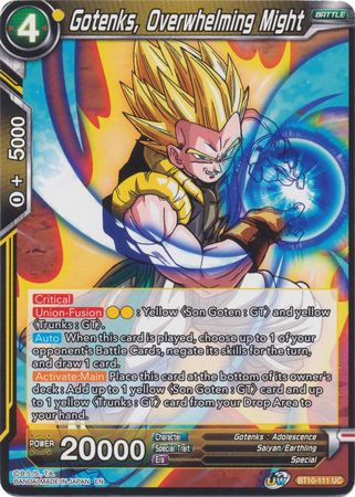 Gotenks, Overwhelming Might (BT10-111) [Rise of the Unison Warrior 2nd Edition] | Arkham Games and Comics