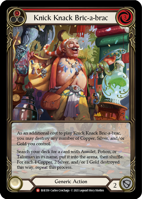 Knick Knack Bric-a-brac [EVR159] (Everfest)  1st Edition Extended Art Rainbow Foil | Arkham Games and Comics