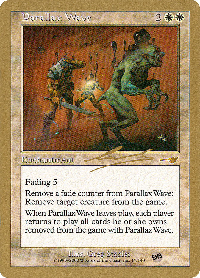 Parallax Wave (Nicolas Labarre) (SB) [World Championship Decks 2000] | Arkham Games and Comics