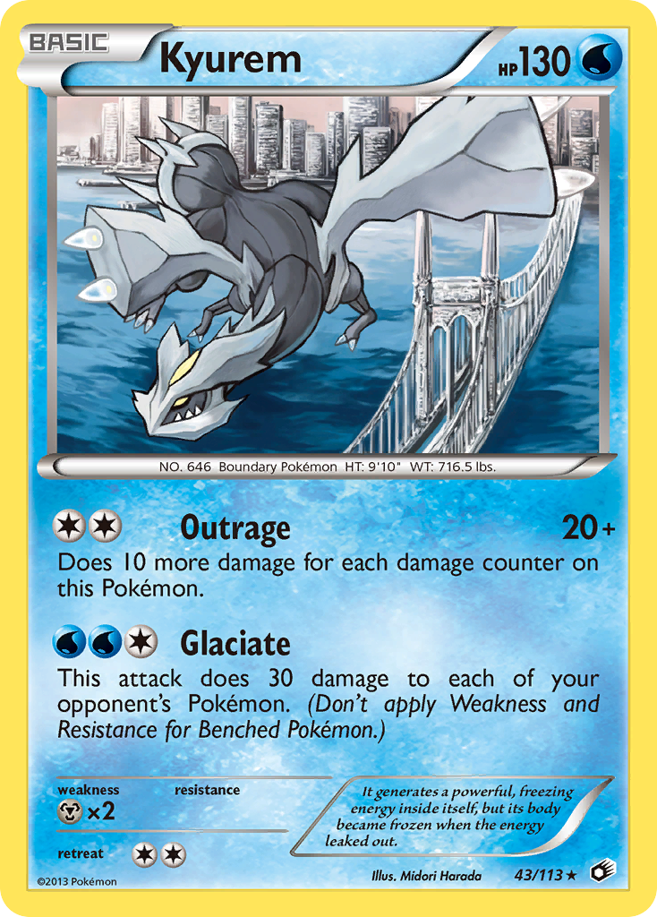 Kyurem (43/113) [Black & White: Legendary Treasures] | Arkham Games and Comics