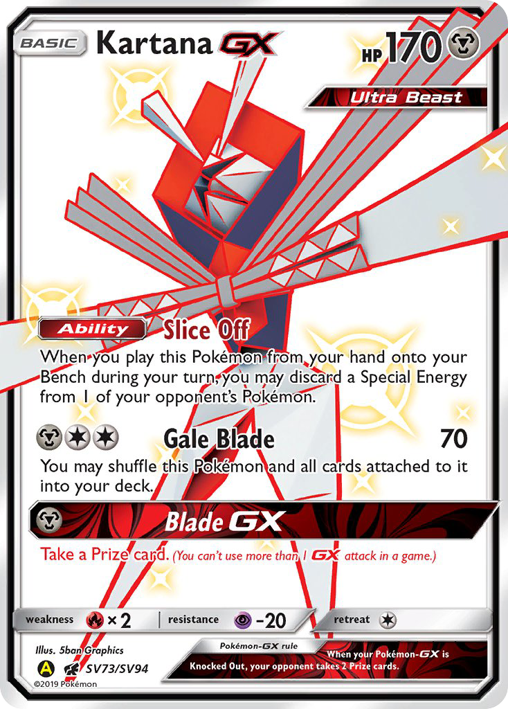 Kartana GX (SV73/SV94) [Sun & Moon: Hidden Fates - Shiny Vault] | Arkham Games and Comics