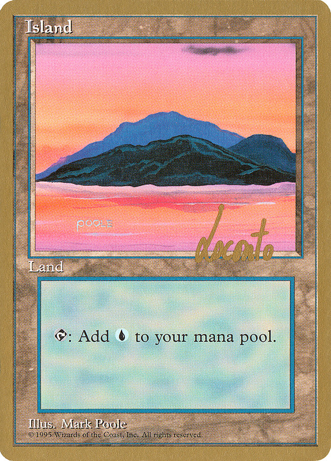 Island (ml369) (Michael Loconto) [Pro Tour Collector Set] | Arkham Games and Comics