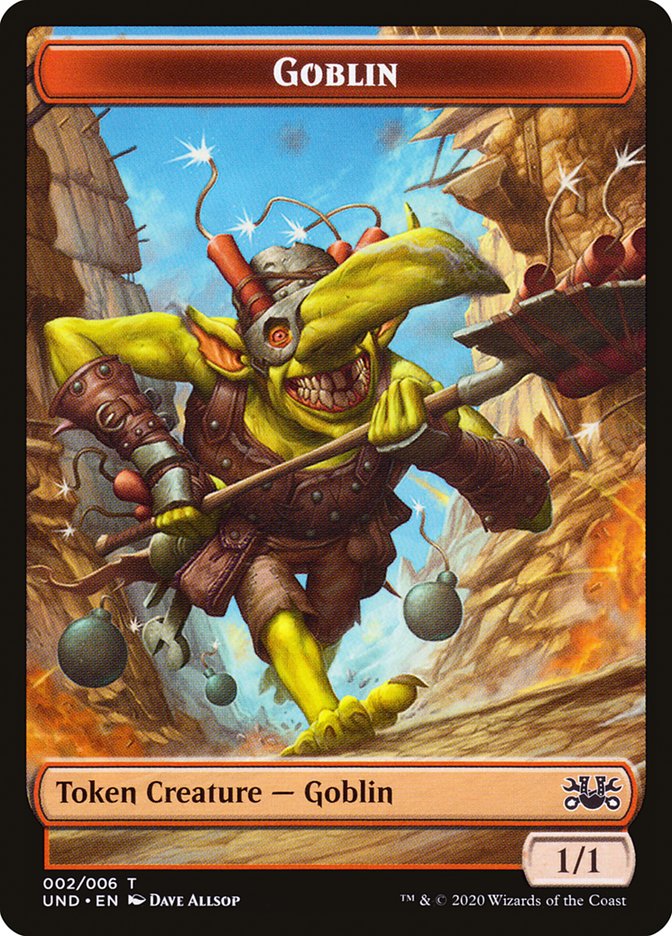 Goblin // Giant Teddy Bear Double-sided Token [Unsanctioned Tokens] | Arkham Games and Comics