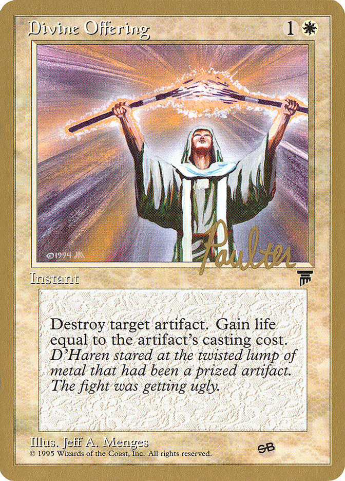 Divine Offering (Preston Poulter) (SB) [Pro Tour Collector Set] | Arkham Games and Comics