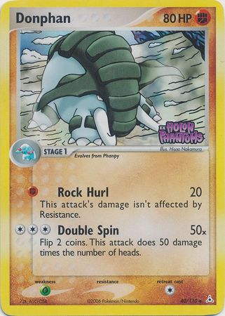 Donphan (40/110) (Stamped) [EX: Holon Phantoms] | Arkham Games and Comics