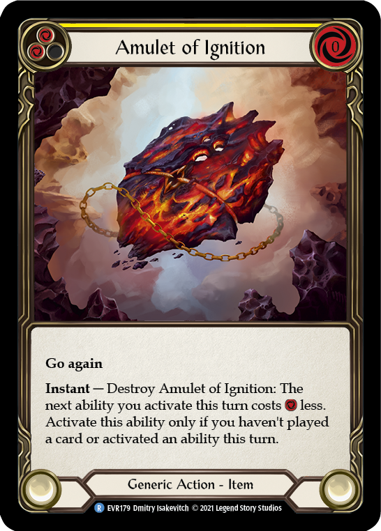 Amulet of Ignition [EVR179] (Everfest)  1st Edition Cold Foil | Arkham Games and Comics