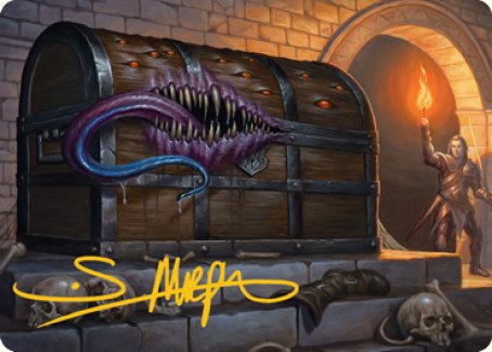 Mimic Art Card (Gold-Stamped Signature) [Dungeons & Dragons: Adventures in the Forgotten Realms Art Series] | Arkham Games and Comics