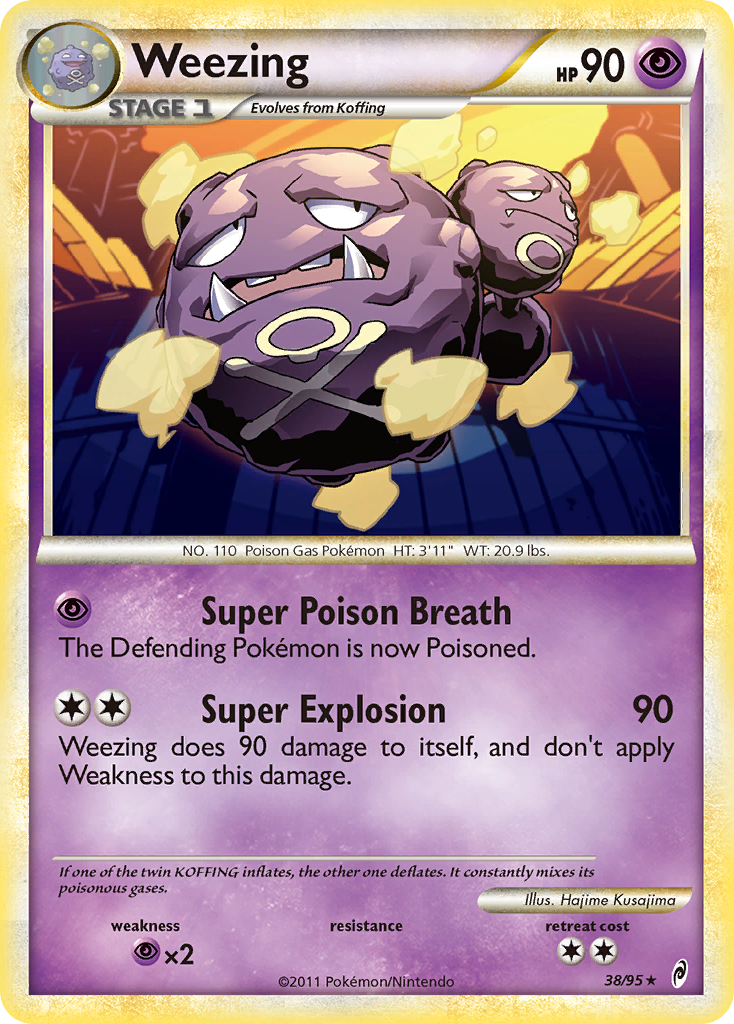 Weezing (38/95) [HeartGold & SoulSilver: Call of Legends] | Arkham Games and Comics