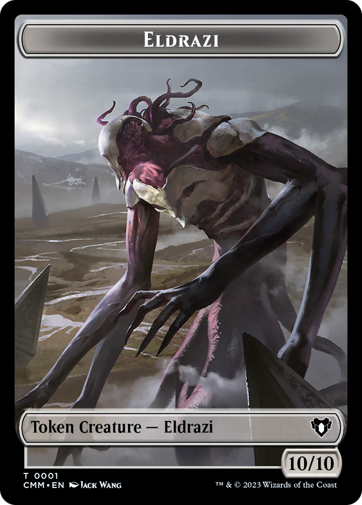 Eldrazi // Knight Double-Sided Token [Commander Masters Tokens] | Arkham Games and Comics