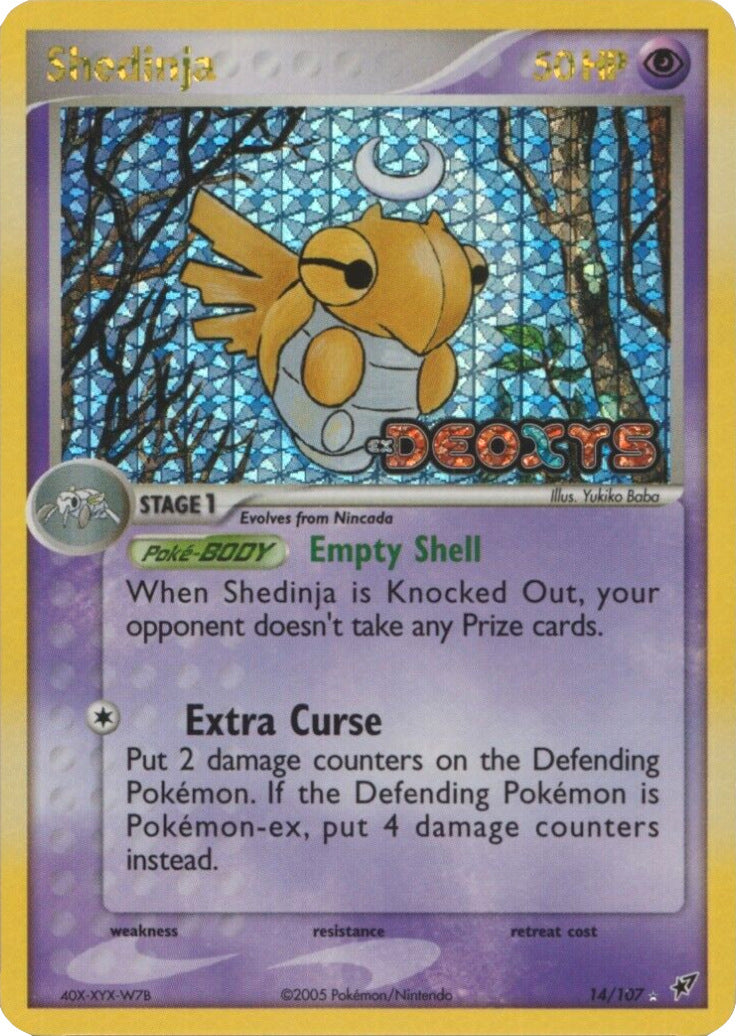 Shedinja (14/107) (Stamped) [EX: Deoxys] | Arkham Games and Comics