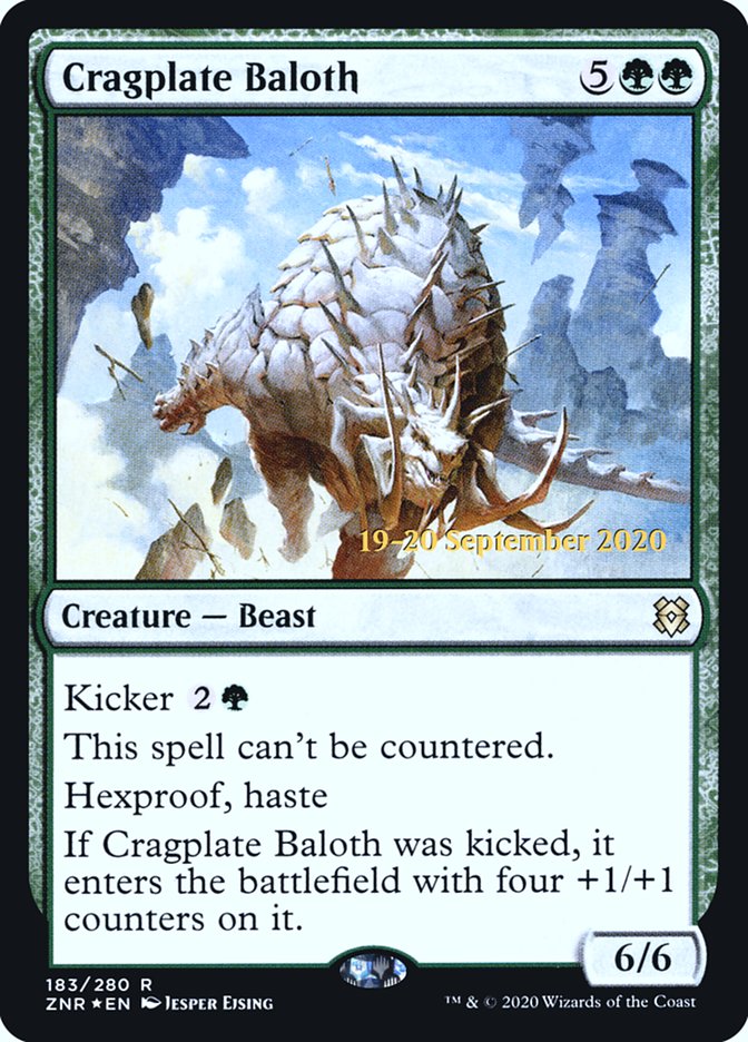 Cragplate Baloth  [Zendikar Rising Prerelease Promos] | Arkham Games and Comics